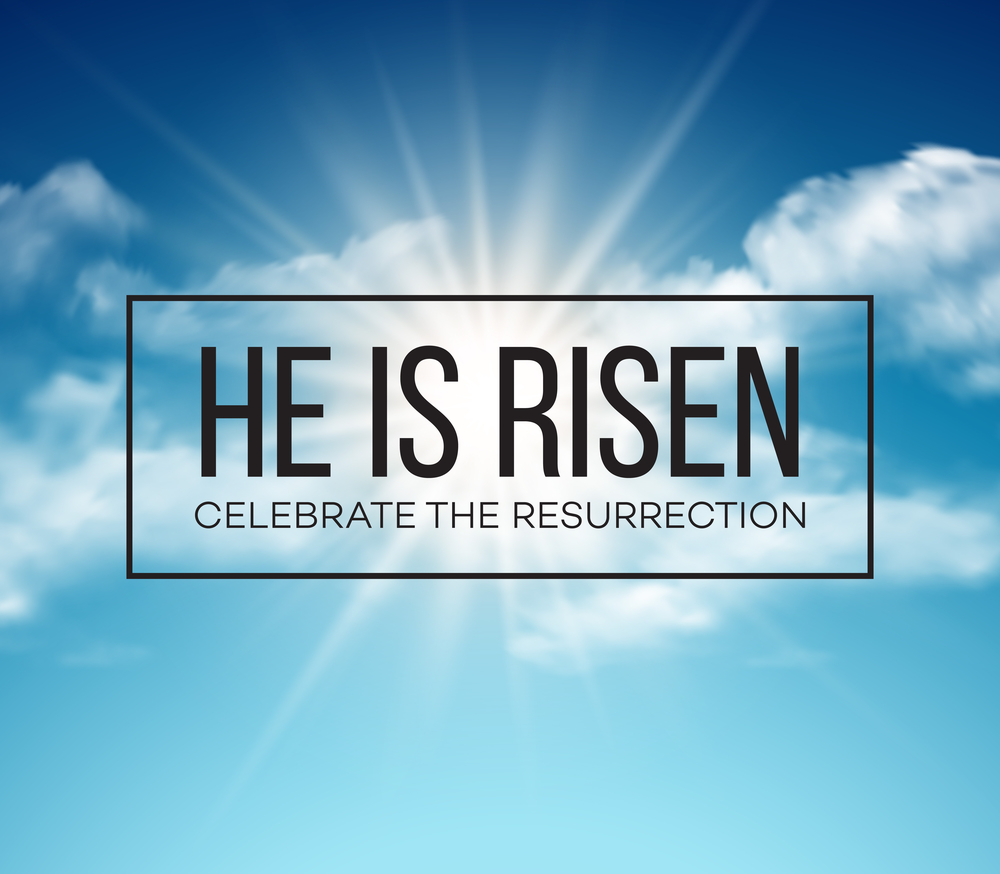 He is risen. Easter background. Vector illustration | First ...